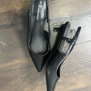 No Boundaries Black Pointed Toe Heels